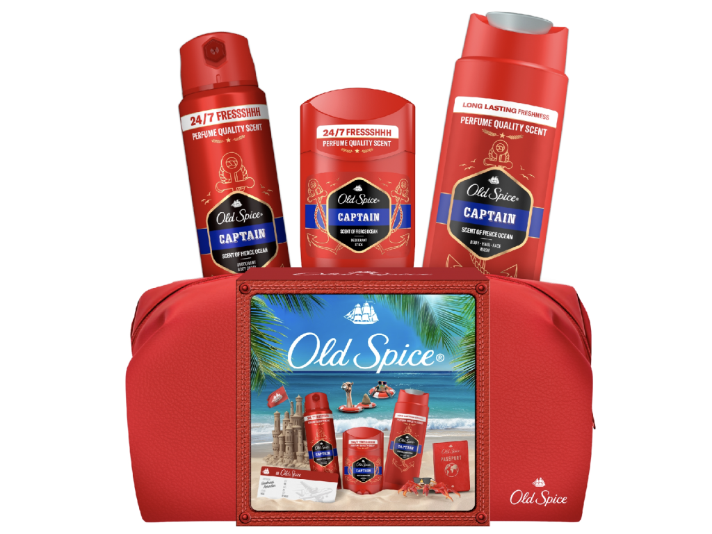 Old Spice Captain dárková sada pro muže s kosmetickou cestovní taškou